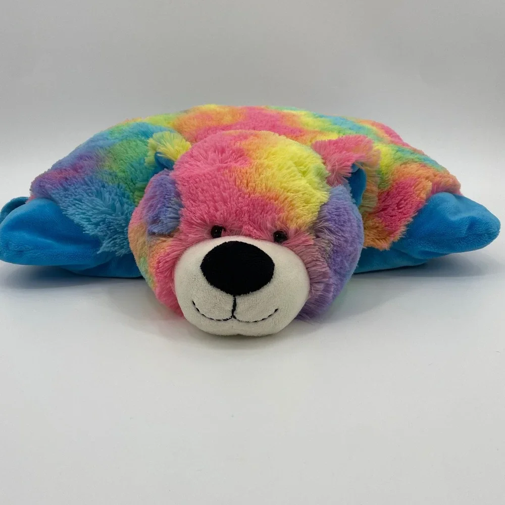 Pillow Pets Rainbow Tie Dye Bear 18